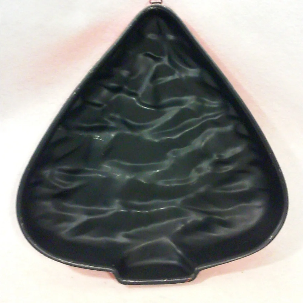 Vintage Orange Christmas Tree Cake Pan Jello Mold